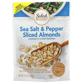 Salad Pizazz!, Almond Toppers, Sea Salt & Pepper Sliced Almonds, 3.25 oz (92 g)