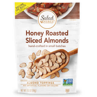 Salad Pizazz!, Almond Toppers, Honey Roasted Sliced Almonds,  3.5 oz (99 g)