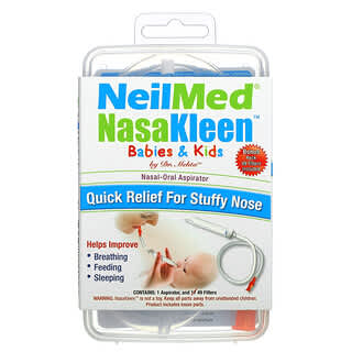 Squip, NeilMed NasaKleen Babies & Kids Aspirateur nasal et buccal, 1 kit