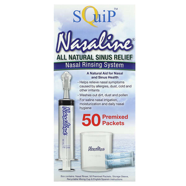 Squip, Nasaline, Nasal Rinsing System , 54 Piece Kit