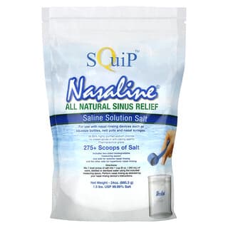 Squip‏, Nasaline, תמיסת מי מלח ומלח, 680.3 גרם (1.5 ליברות)
