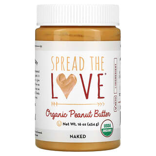 Spread The Love, Organic Peanut Butter, Naked, 16 oz (454 g)
