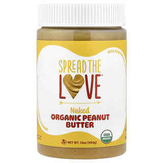 Spread The Love, Mantequilla de maní orgánica, natural, 454 g (16 oz)
