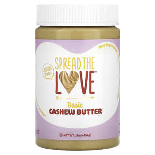 Spread The Love, Mantequilla de anacardo, Básica`` 454 g (16 oz)