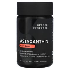 Sports Research, Astaxantina, Concentración triple, 12 mg, 60 cápsulas blandas vegetales
