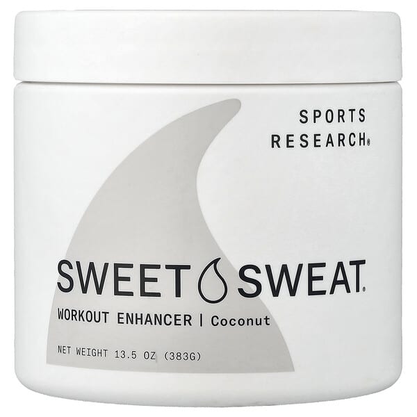 Sports Research, 스윗 스웻, 운동 능력 보조제, 코코넛 , 13.5 온스 (383 g)