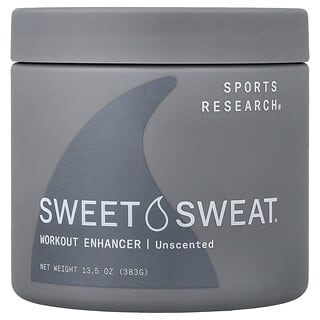 Sports Research, Sweet Sweat®, Potenciador del entrenamiento, Sin fragancia, 383 g (13,5 oz)