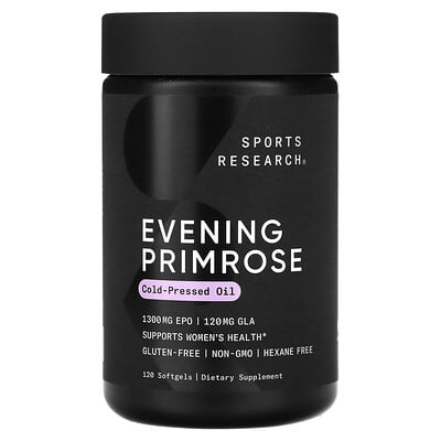 Sports Research Evening Primrose 1,300 mg 120 Softgels