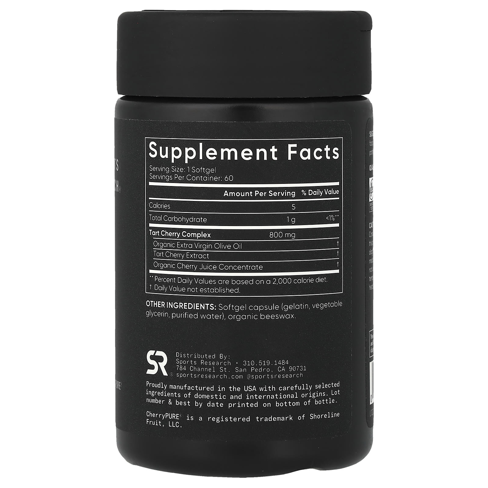 Sports Research, Tart Cherry, Fruit Complex, 60 Softgels