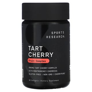 Sports Research, Tart Cherry Fruit Complex, 800 mg, 60 Softgels