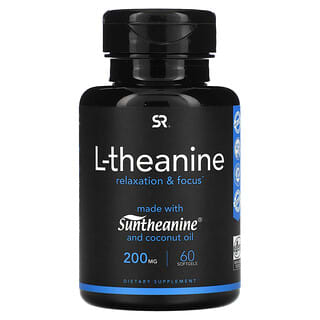 Sports Research, L-théanine, 200 mg, 60 gélules souples