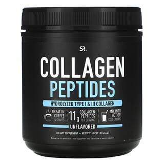 Sports Research, Collagen Peptides, Hydrolyzed Type I & III Collagen, Unflavored, 16 oz (454 g)