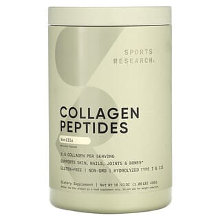 Sports Research, Peptides de collagène, vanille, 480 g