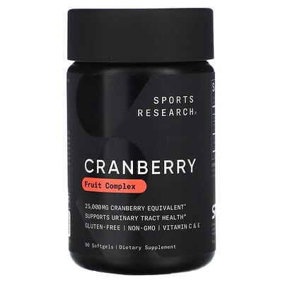 Sports Research, Cranberry Fruit Complex, 90 Softgels
