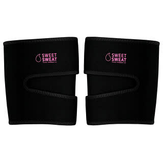 Sports Research, Sweet Sweat®,  Thigh Trimmers, Medium, Black & Pink, 1 Pair