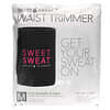 Sweet Sweat Waist Trimmer, Medium, Black & Pink, 1 Belt