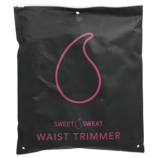 Sports Research, Sweet Sweat®, Waist Trimmer, Medium, Black & Pink, 1 Belt