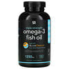 Aceite de pescado con omega-3, Triple concentración, 1250 mg, 180 cápsulas blandas