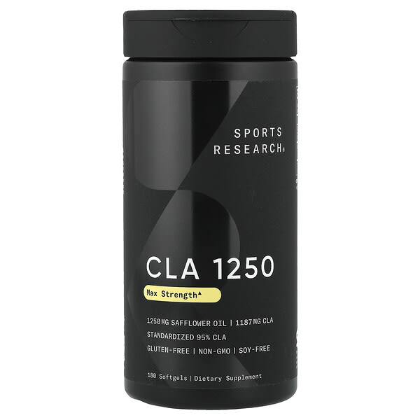 Sports Research, CLA（共役リノール酸）1250、ソフトジェル180粒