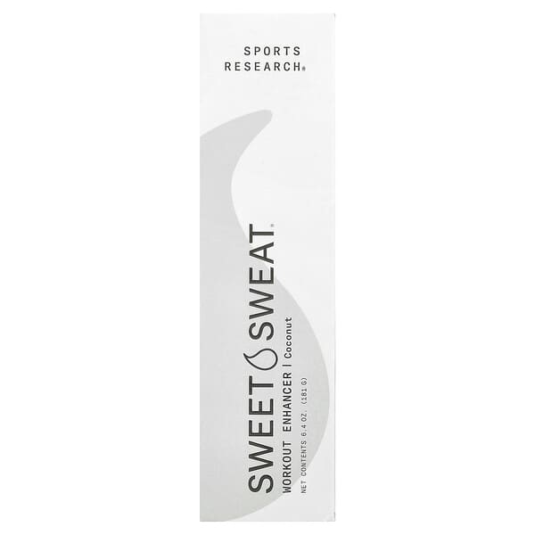 Sports Research, Sweet Sweat®, 운동 강화제, 코코넛 향, 181g(6.4oz)