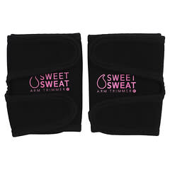 Sports Research, Sweet Sweat, Gaines pour les bras, Moyen, Noir et rose, 1 paire