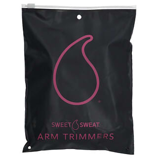 سبورتس ريسورش‏, Sweet Sweat ، أدوات تهذيب الذراعين ، متوسطة الحجم ، سوداء وزهرية ، زوج واحد