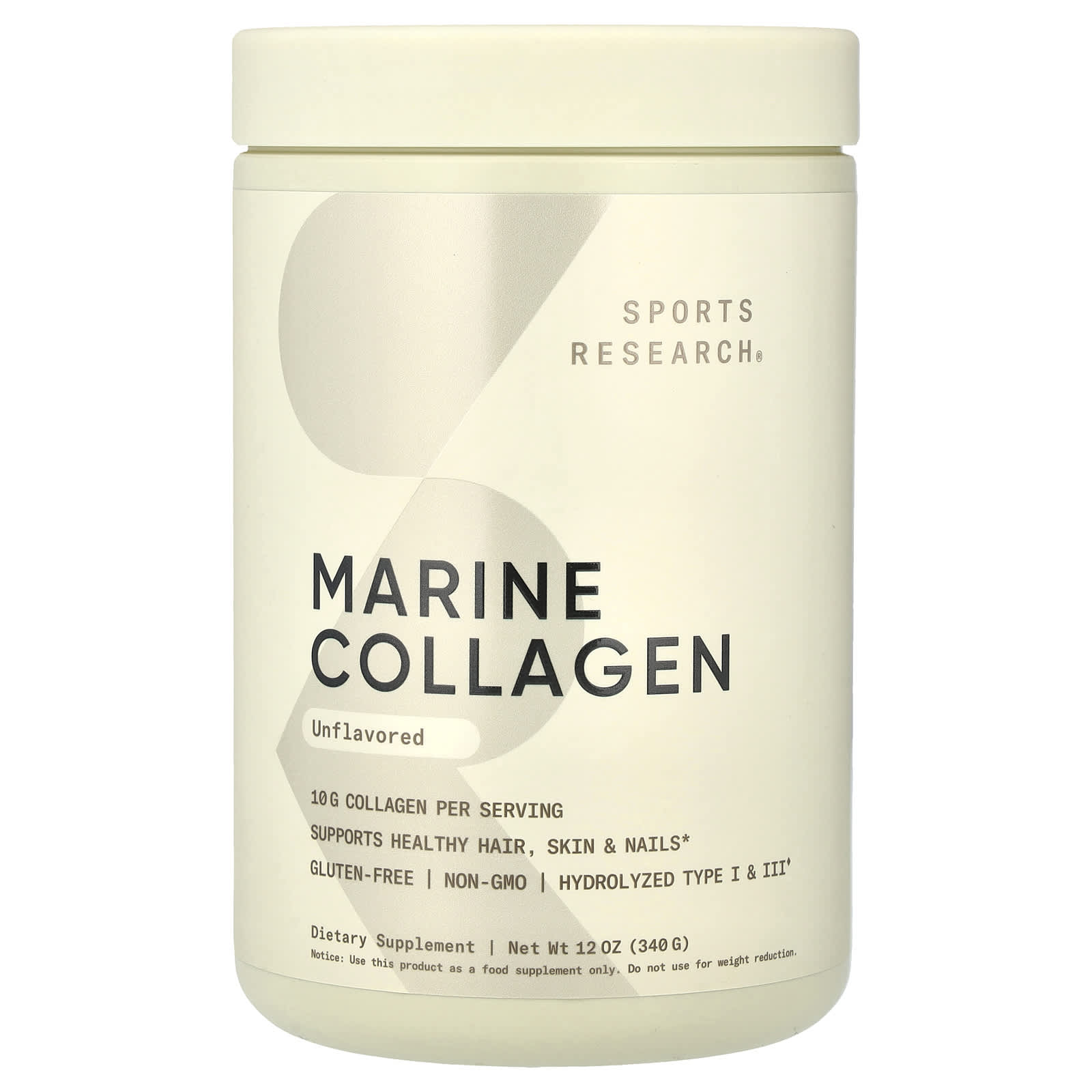 Marine Collagen, Unflavored, 12 oz (340 g)