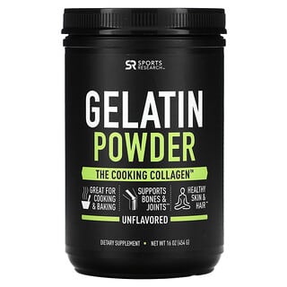 Sports Research‏, Gelatin Powder, Unflavored, 16 oz (454 g)