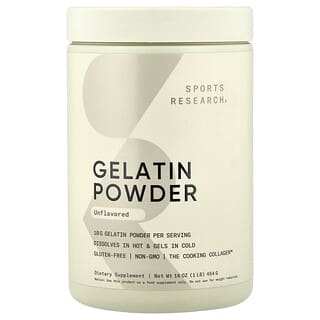 Sports Research, Želatinový prášek, bez příchuti, 454 g (16 oz)