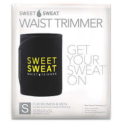 Sports Research, Sweet Sweat, пояс для похудения, маленький, черный и желтый, 1 шт.