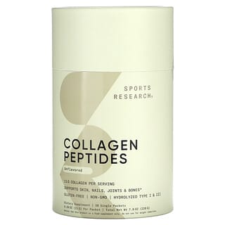 Sports Research, Collagen Peptides, Unflavored, 20 Packets, 0.39 oz (11 g) Each