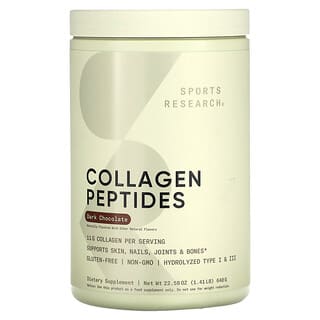 Sports Research, Peptides de collagène, Chocolat noir, 640 g