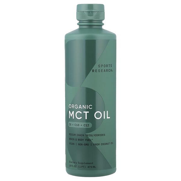 Sports Research, 유기농 MCT 오일, C8 + C10 + C12, 473ml(16fl oz)