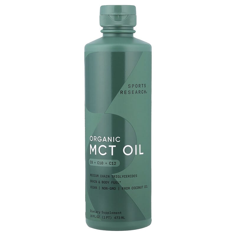 オーガニックMCTオイル、C8＋C10＋C12、473ml（16液量オンス）