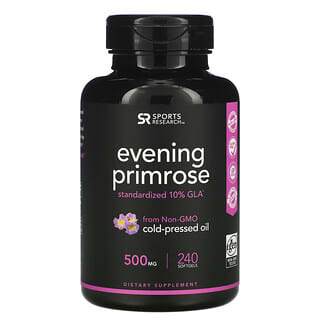 Sports Research, Evening Primrose, 500 mg, 240 Softgels