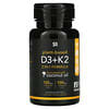 Vitamin D3 + K2, Plant Based, 60 Veggie Softgels