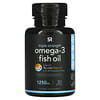 Huile de poisson riche en oméga-3, Triple efficacité, 1250 mg, 30 capsules à enveloppe molle