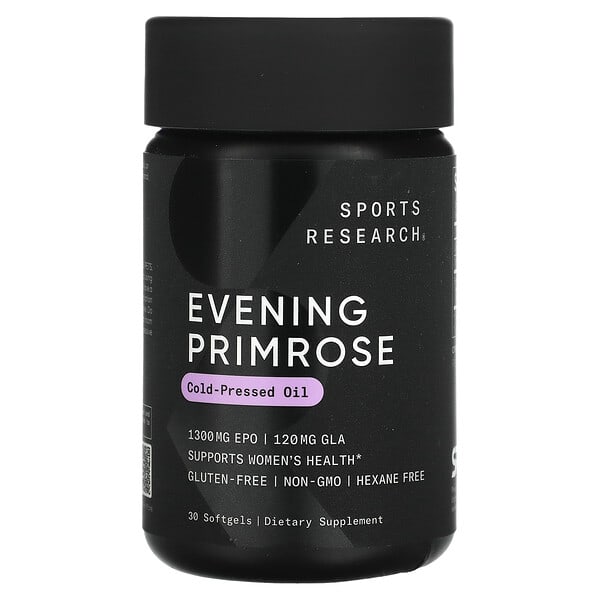 Sports Research Evening Primrose, 1,300 mg, 30 Softgels