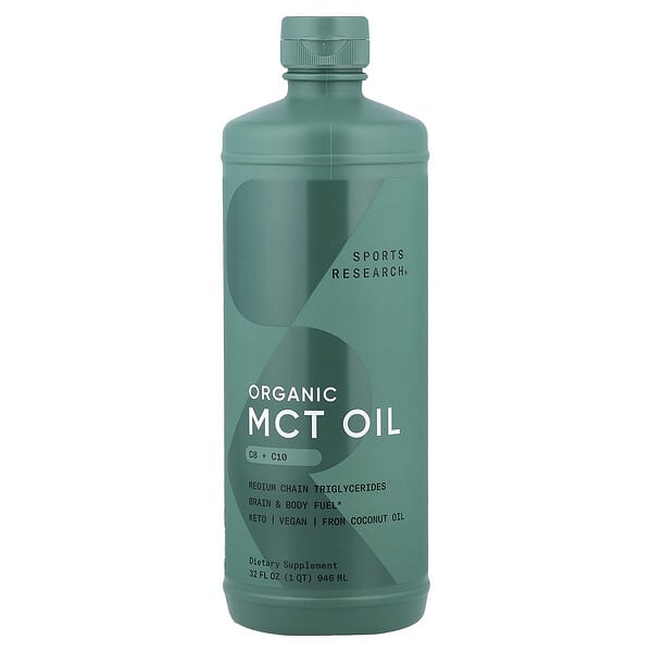 Sports Research, 有機MCT油，原味，32液盎司（946毫升）