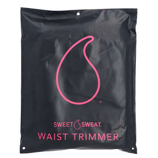 Sports Research, Sweet Sweat（スイートスウェット）ウエストトリマー、ラージ、ブラック＆ピンク、ベルト1本