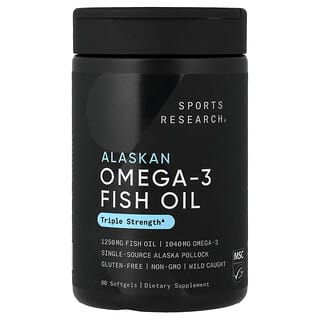 Sports Research, Alaskan Omega-3 Fish Oil, 90 Capsules