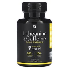 Sports Research, L-Theanine & Caffeine, 2-in-1 Formula, 60 Softgels