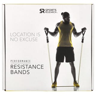 Sports Research, Bandas de resistencia de alto rendimiento, Kit de 12 piezas