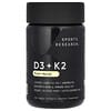 D3 + K2，植物基，120 粒素食軟凝膠