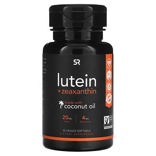Sports Research, Lutein + Zeaxanthin, Plant Based, 30 Veggie Softgels