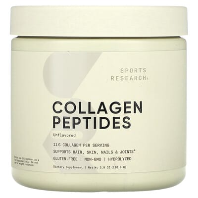 Sports Research, Collagen Peptides, Natural, Original, 3.9 oz (110.6 g)