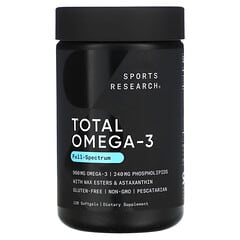 Sports Research, Total Omega-3, 120 капсул