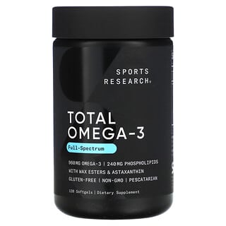 Sports Research, Omega-3 total, 120 cápsulas blandas