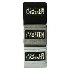 سبورتس ريسورش‏, أحزمة الخصر Sweet Sweat، رمادي، 3 أحزمة