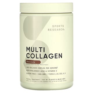 Sports Research, Multi Collagen, Chocolate, Multi-Kollagen, Schokolade, 480 g (16,93 oz.)